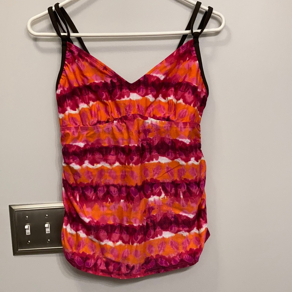 24th & Ocean Tye Dye Tankini Swim Top Size L